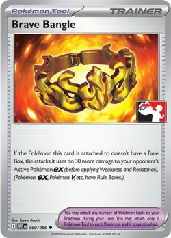 Brave Bangle (Cosmos Holo) 080/086 Uncommon Prize Pack Series Cards Pokemon NM/M - Image 3