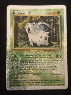 Nidoran Legendary Collection Reverse Holo Card 82/110 HP - Image 1