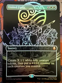 United Front (Borderless) 331 Avatar: The Last Airbender Foil NM - Image 1