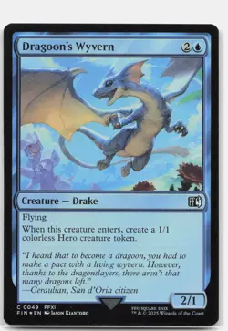 Dragoon's Wyvern 49 FOIL C FINAL FANTASY Magic: The Gathering NM - Image 1
