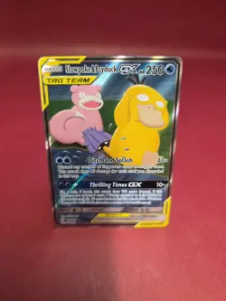 Pokemon Card Slowpoke & Psyduck GX Tag Team Alt Art 218/236 Unified Minds - Image 1