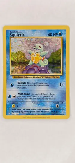 Squirtle 001/034 Holo Classic Collection Trading Card Game Classic Pokemon NM - Image 1