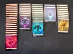 MTG Theros Beyond Death Full Art Lands Lot (1577) Graded Power - Image 1