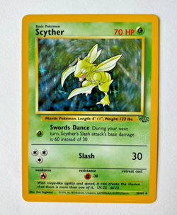 Pokemon TCG Scyther Jungle 10/64 Holo Unlimited Holo Rare NM - Image 1
