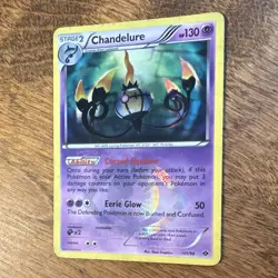 Pokemon TCG Chandelure Secret Rare Holo Next Destinies 101/99 EN - Image 1