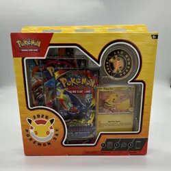 Pokemon Day 2026 Box Pikachu Promo Coin Booster Packs English TCG - Image 1