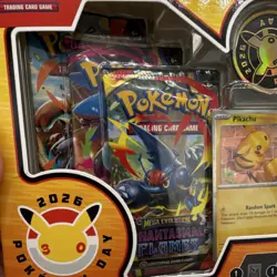 Pokemon Day 2026 Box Pikachu Promo Coin Booster Packs English TCG - Image 5