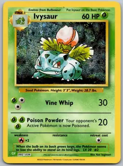 Pokemon Trading Card Game Classic Ivysaur 002/034 Classic Collection Holo NM - Image 1