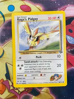 Pokemon TCG Gym Challenge #080/132 Koga's Pidgey (80) LP - Image 1