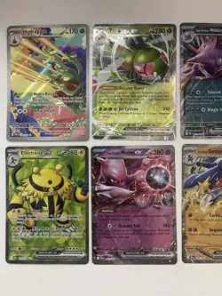 Lot Pokemon Destined Rivals Mega Ex Full Art ex Illustration Rare Mewtwo Persian - Image 2