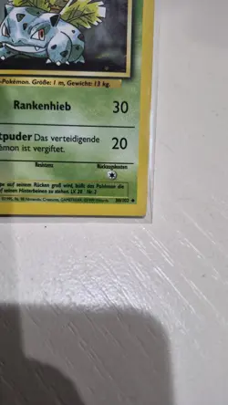 Pokemon Bisaknosp Ivysaur 30/102 1st Edition German Base Set NM !!!! - Image 3