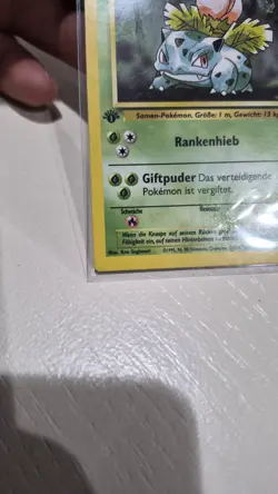 Pokemon Bisaknosp Ivysaur 30/102 1st Edition German Base Set NM !!!! - Image 5