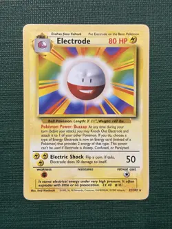 Pokemon Electrode 21/102 WOTC Base Set, Unlimited Regular Rare MP - Image 1