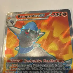 Pitch Bl Pokemon TCG Rampardos EX 100/084 Ultra Rare Holo English Stage 2 HP 330 - Image 3
