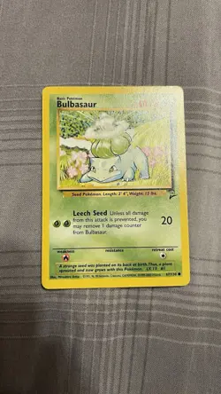 Pokemon TCG Bulbasaur 067/130 2nd Edition Common LP - Image 1