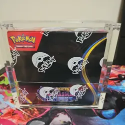 Pokemon TCG: Phantasmal Flames Factory Sealed Booster Box W/ ACRYLIC Case - Image 1