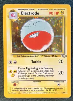 Pokemon Electrode 2/64 Jungle Holo Rare Unlimited 1999 - Image 1