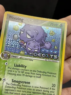 Weezing 51/107 Ex Deoxys Reverse Holo Pokemon TCG 2005 Stamped - Image 3