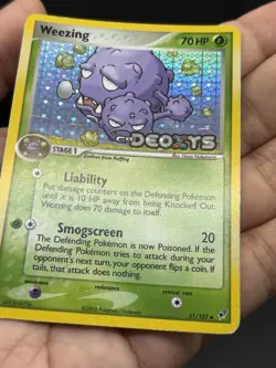 Weezing 51/107 Ex Deoxys Reverse Holo Pokemon TCG 2005 Stamped - Image 4