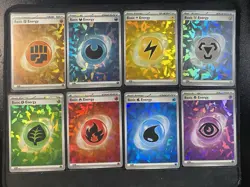 Pokemon TCG Prismatic Evolutions Holo Energy Set Complete All 8 Sve 009 - 016 - Image 1