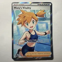 Misty's Vitality 111/084 Trainer-Supporter Full Art Holo PBLEN EN - Image 1