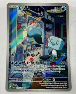 The Pokemon Company Eiscue 205/193 Sv02 Paldea Evolved Illustration Rare Holo EN - Image 1