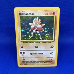 The Pokemon Company Pokemon TCG Hitmonchan 7/102 Base Set Holo Rare Eng 70HP - Image 1