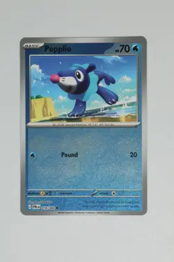 Popplio 018/084 Pitch Black Pokemon Reverse Holo Near Mint - Image 1
