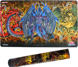 Yugioh The Sacred Beasts Raviel Official Playmat Oberisk Osiris Ra Shop Limited - Image 5