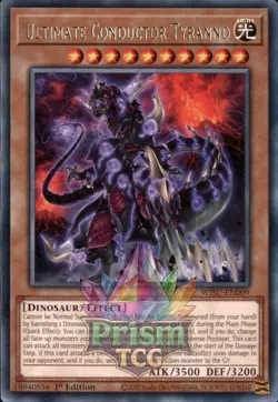 1st ed Ultimate Conductor Tyranno rare WISU-EN009 Yugioh - Image 1