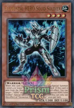Elemental HERO Solid Soldier ultra rare CT15-EN003 Yugioh - Image 1