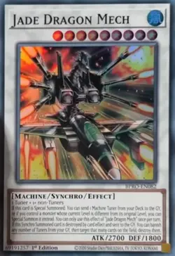 Yugioh BPRO-EN082 - Jade Dragon Mech - Super Rare - Image 1