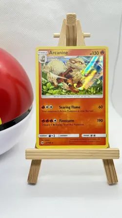 Arcanine 22/149 Holo Rare SM Base Set Pokemon Card LP/NM - Image 1