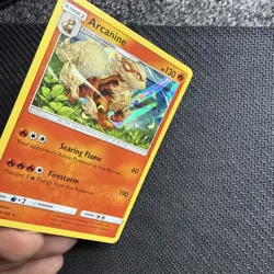 Arcanine 22/149 Holo Rare SM Base Set Pokemon Card LP/NM - Image 5