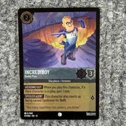 Disney Lorcana Wilds Unknown Incrediboy 177/204 Common Foil Near Mint - Image 1