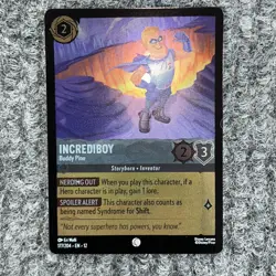Disney Lorcana Wilds Unknown Incrediboy 177/204 Common Foil Near Mint - Image 2