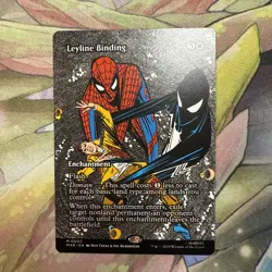 Borderless Leyline Binding, MTG, Marvel's Spider-Man, Magic the Gathering, 2 - Image 1