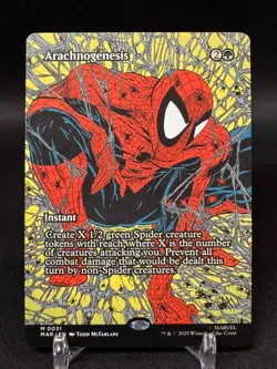 Arachnogenesis (Borderless) - Spider-Man - Magic: The Gathering 0031 NM - Image 1