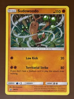 Sudowoodo #SM207 Holo SM Promos Pokemon Card TCG - Image 1