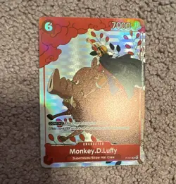 Bandai One Piece Card Game 2023 Gift Collection Monkey D. Luffy P-001 English - Image 1