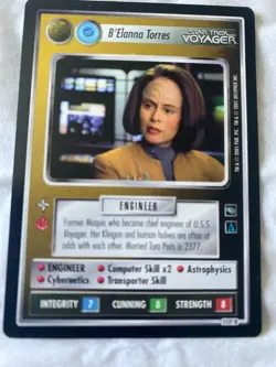 Star Trek CCG 1E Voyager B'ELANNA TORRES (N/A) Rare Card (LP) - Image 1