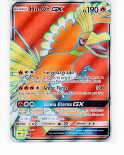 ~ESP~ SPANISH Ho-oh GX 131 Burning Shadows Pokemon Card (G4) - Image 1
