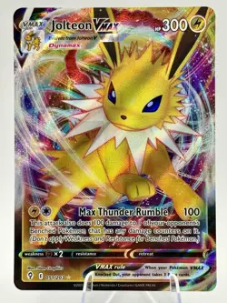 Pokemon TCG Jolteon VMAX Full Art Ultra Rare Holo Card Evolving Skies 051/203 - Image 1