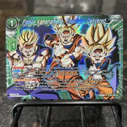 Family Kamehameha Emotions Delivered PRERELEASE Foil Dragon Ball Super Card | NM - Image 1
