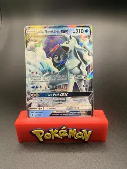 Alolan Ninetales GX 22/145 Guardians Rising Holo NM Pokemon Card English - Image 1