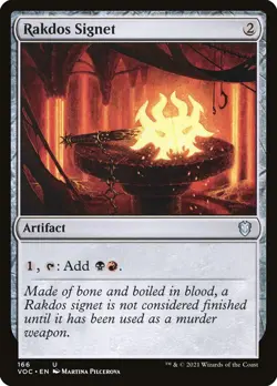 1x Rakdos Signet - NM - Crimson Vow Commander - SPARROW MAGIC mtg - Image 1