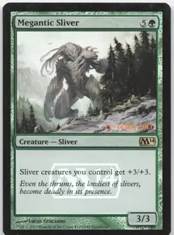 Megantic Sliver - Prerelease Cards - Foil Promo - Magic: The Gathering - Image 1