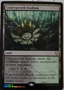 Magic The Gathering *Commander Legends* Undergrowth Stadium Rare Foil Land NM - Image 1