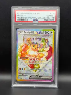 #174 Eevee EX (SIR) Prismatic Super Premium Collection Promo PSA 10 - Image 1