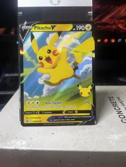 Pokemon TCG - Pikachu V Promo Sword & Shield Celebrations Promo SWSH143 2019 - Image 1